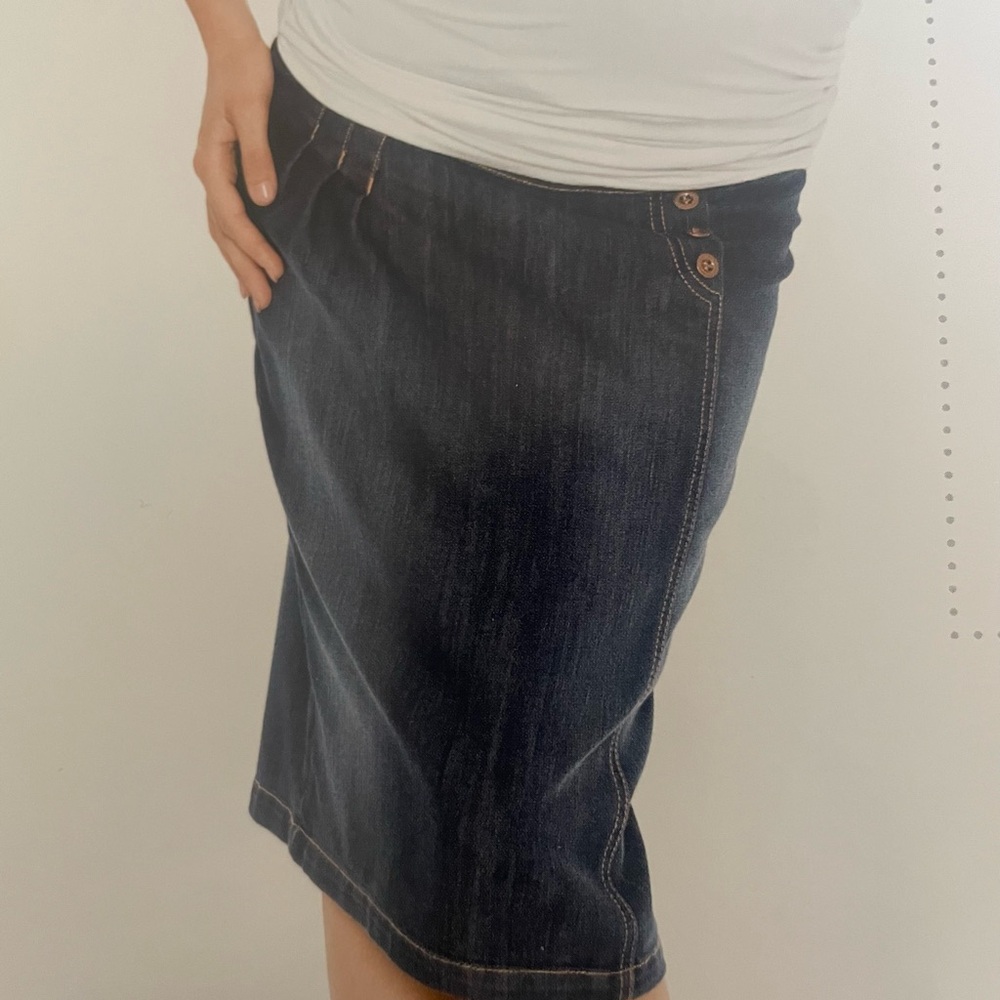 *NEW*  Maternity Denim Blue Skirt
